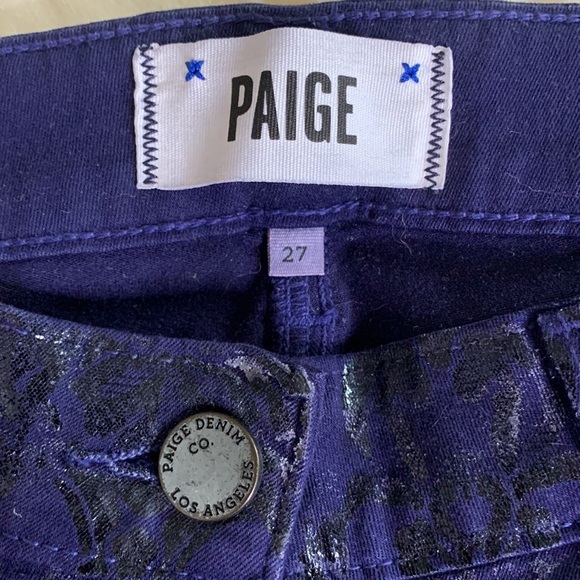 Paige‎ Verdugo Ultra Skinny Brocade Jeans - Picture 5 of 9